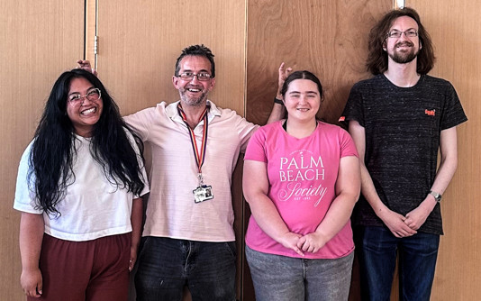 Summer, Rob, Hannah and Calum from our CASA team