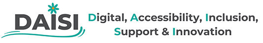 DAISI logo and text - Digital Accessibility, Inclusion, Support and Innovation