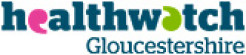 Healthwatch Gloucestershire Logo (linking to survey)