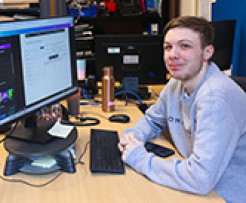 Taylor Tarrant our 100 Futures work experience placement student. 