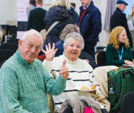 Photo of people at our AI for community event