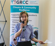 Lucy Eccles our Community Resilience Officer introduces the event