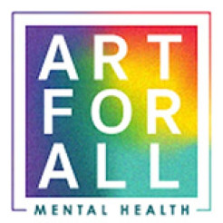 Art for All Mental Health rainbow square logo
