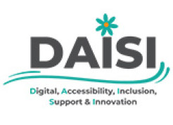 DAISI logo, and full title: digital accessibility, equity, support and innovation