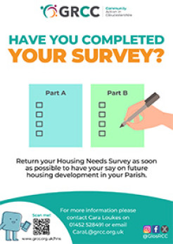 Have you completed your survey? Graphic showing survey form.